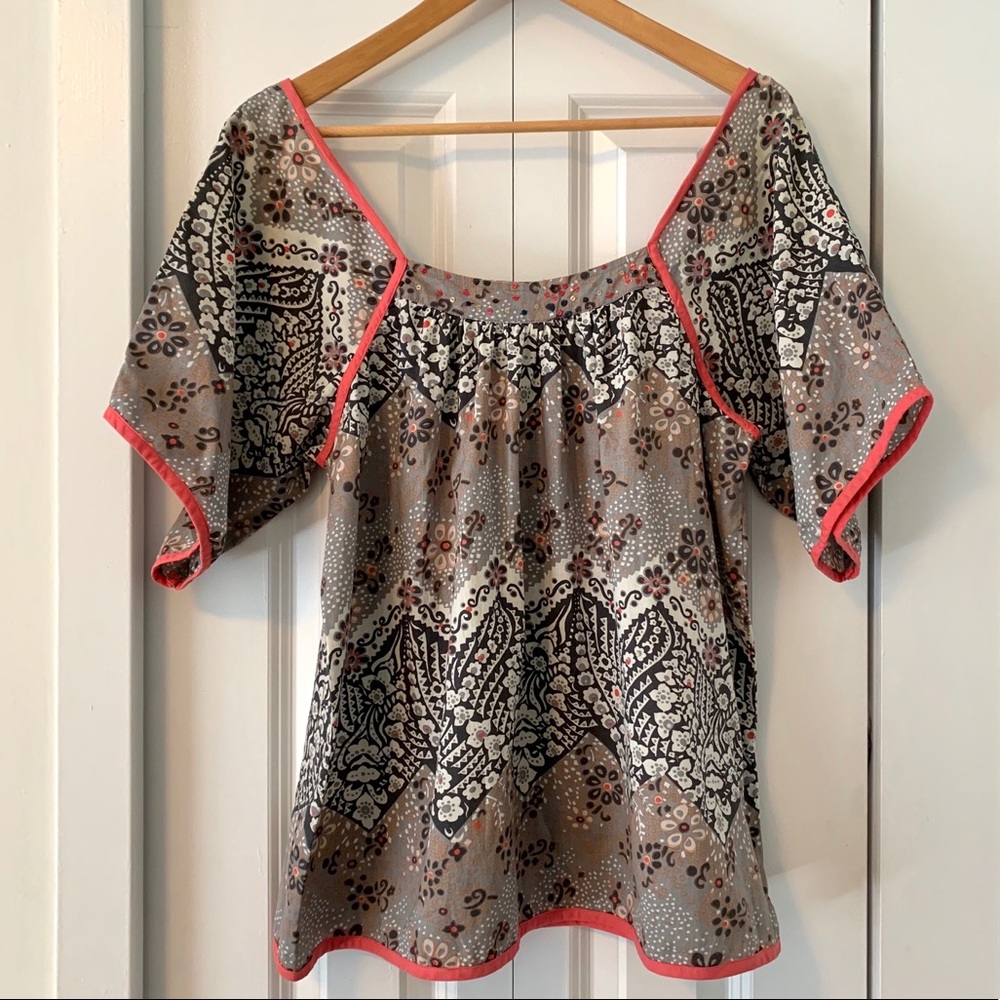 Vero Moda boho peasant blouse with square neck